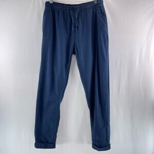 Onia Linen Cotton Blend Drawstring Cuffed Pant Size M